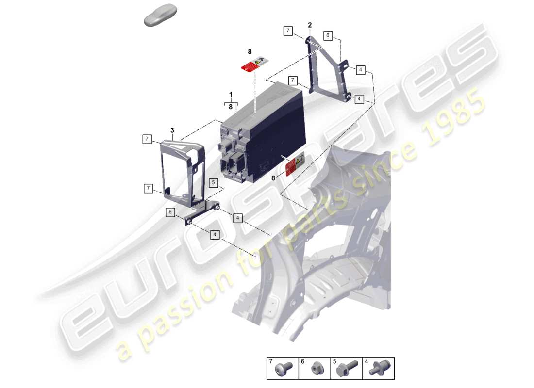 porsche 2023 (cayenne e3 pa) charger for high-voltage battery part diagram