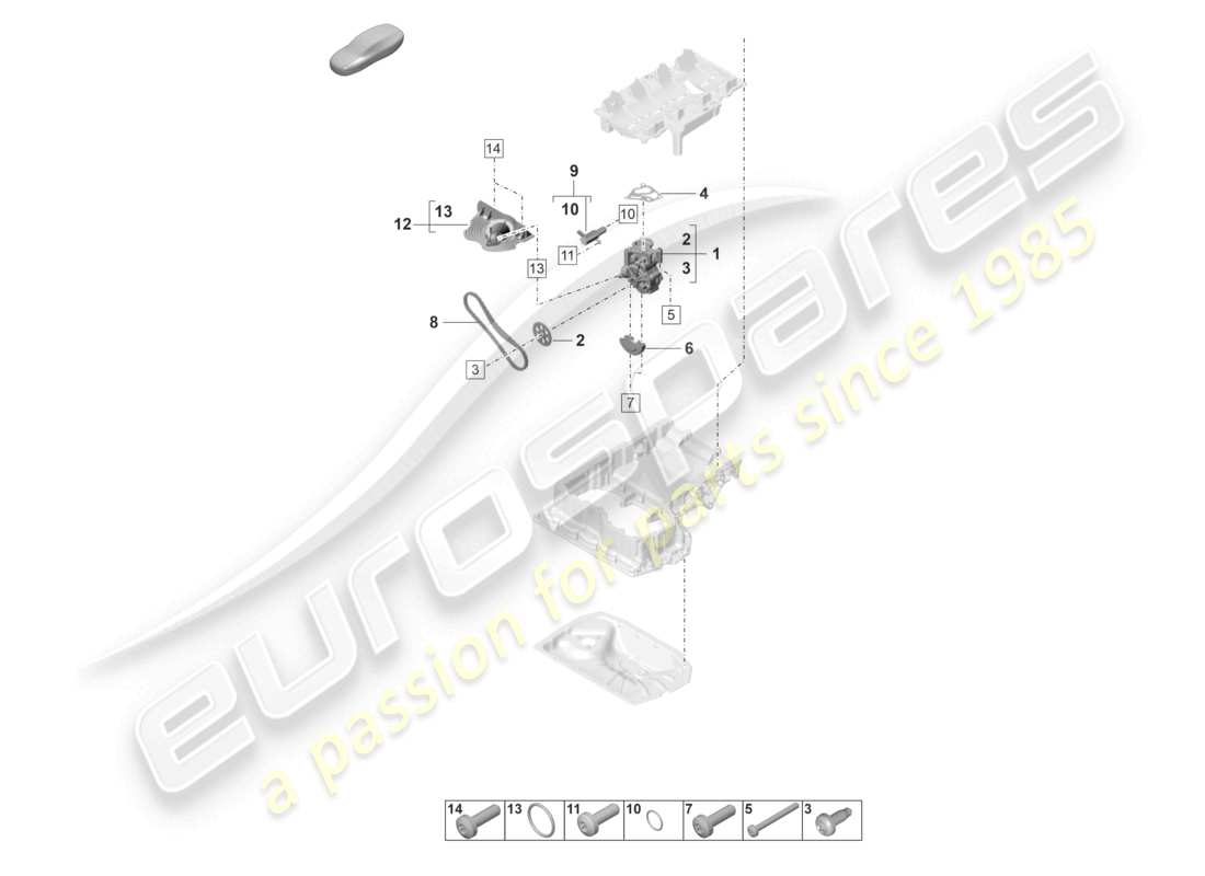porsche 2024 (panamera 971-2) oil pump part diagram