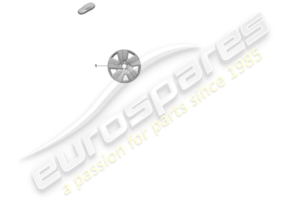 porsche 2025 (taycan 9j1-2) alloy wheel 19 part diagram