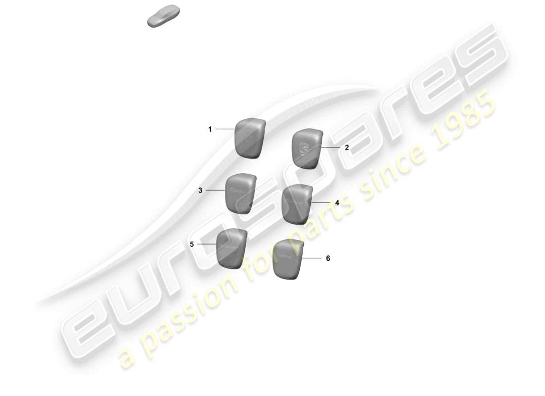 porsche 2025 (taycan 9j1-2) head restraint part diagram