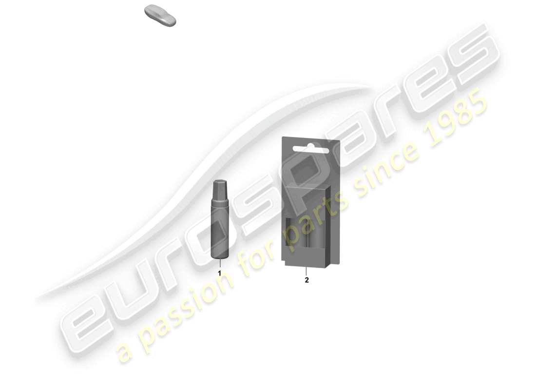 porsche 2025 (taycan 9j1-2) paint touch-up applicator paints part diagram