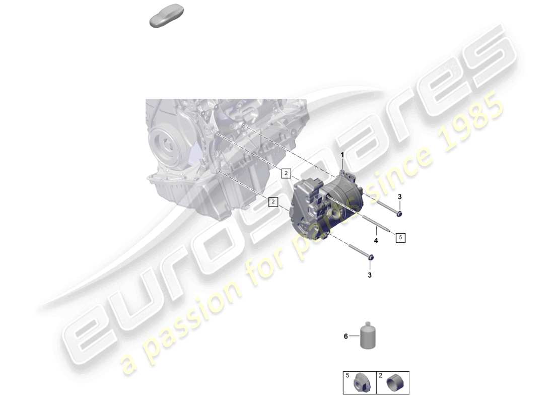 porsche 2024 (cayenne e3 pa) electric a/c compressor part diagram