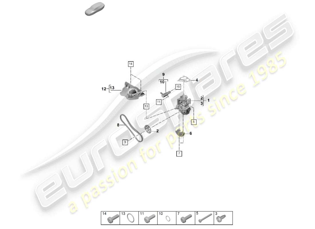VIEW PARTS DIAGRAMS FROM THE PORSCHE CAYENNE PARTS CATALOGUE a part diagram from the porsche cayenne parts catalogue