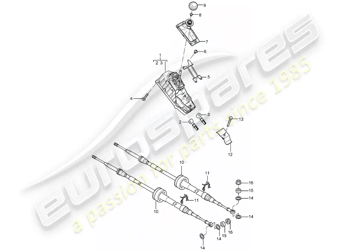 a part diagram from the porsche carrera gt parts catalogue