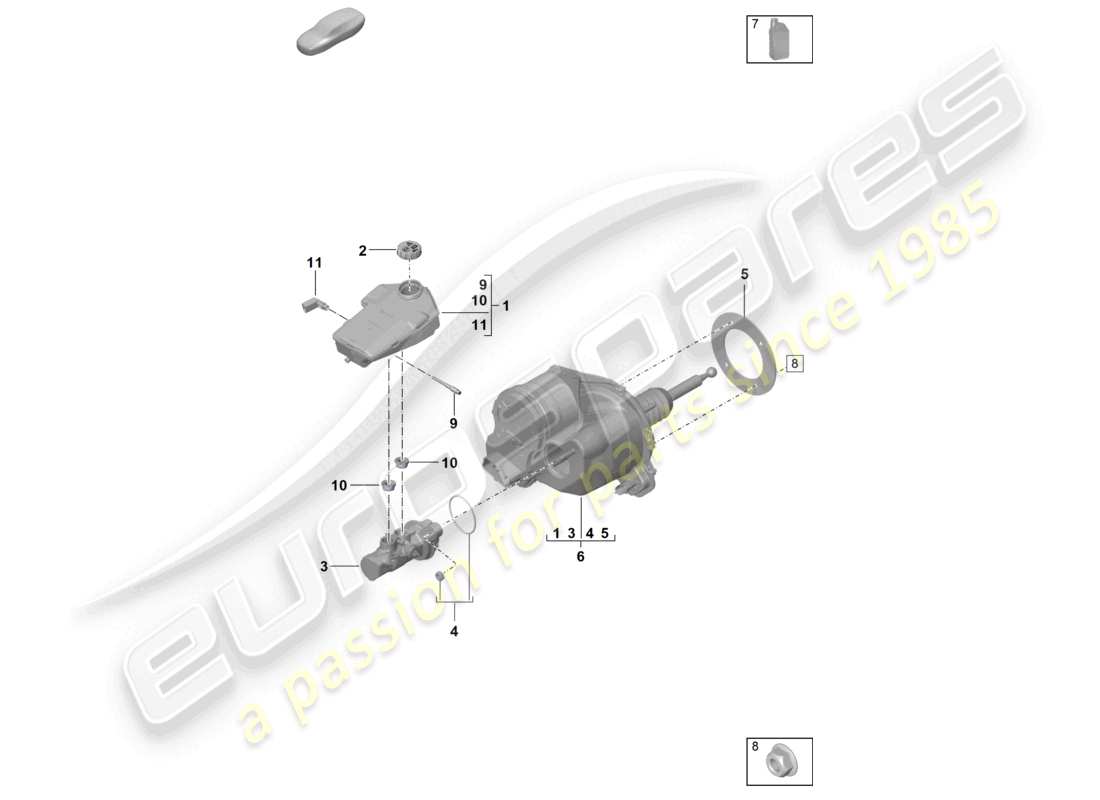 part diagram containing part number pad616123