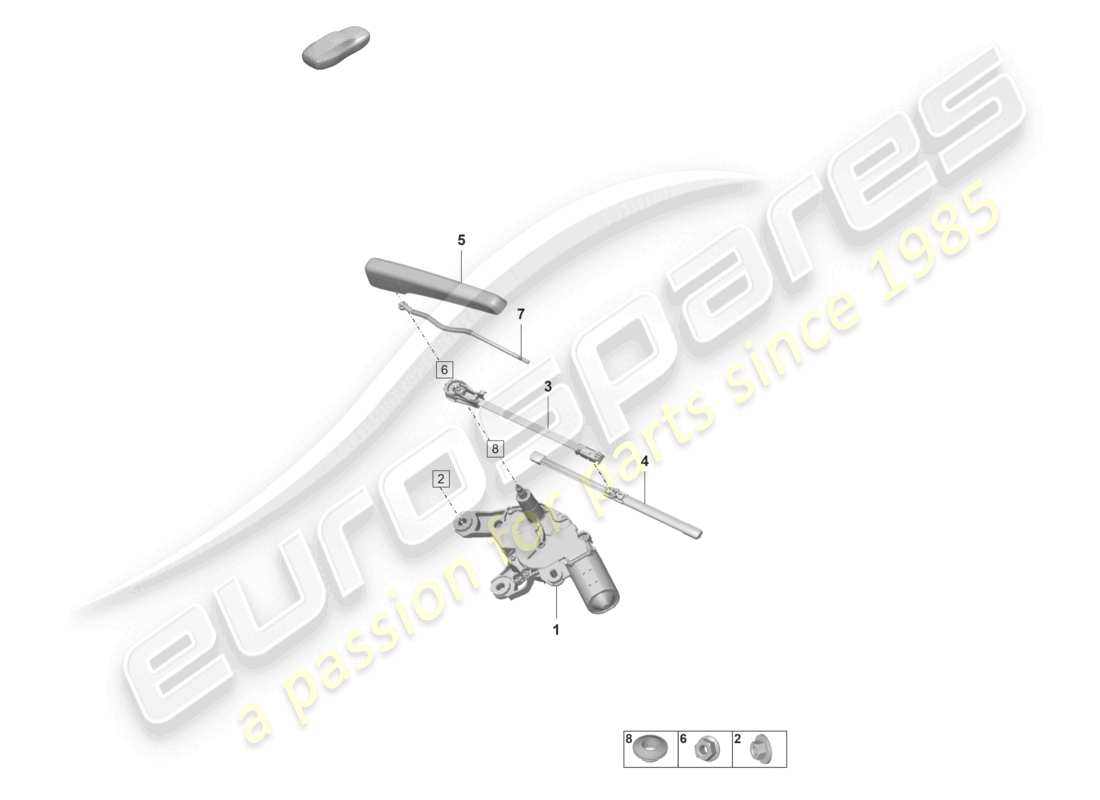 a part diagram from the porsche taycan parts catalogue