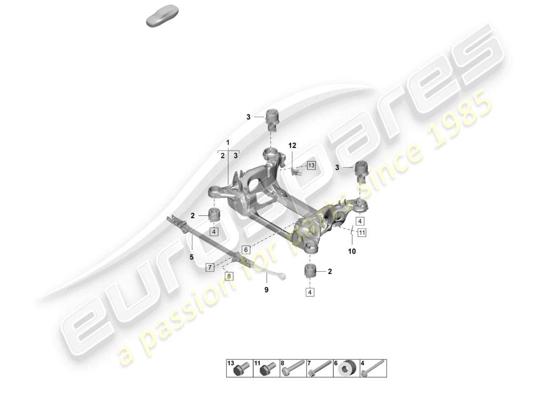 part diagram containing part number pad599030a