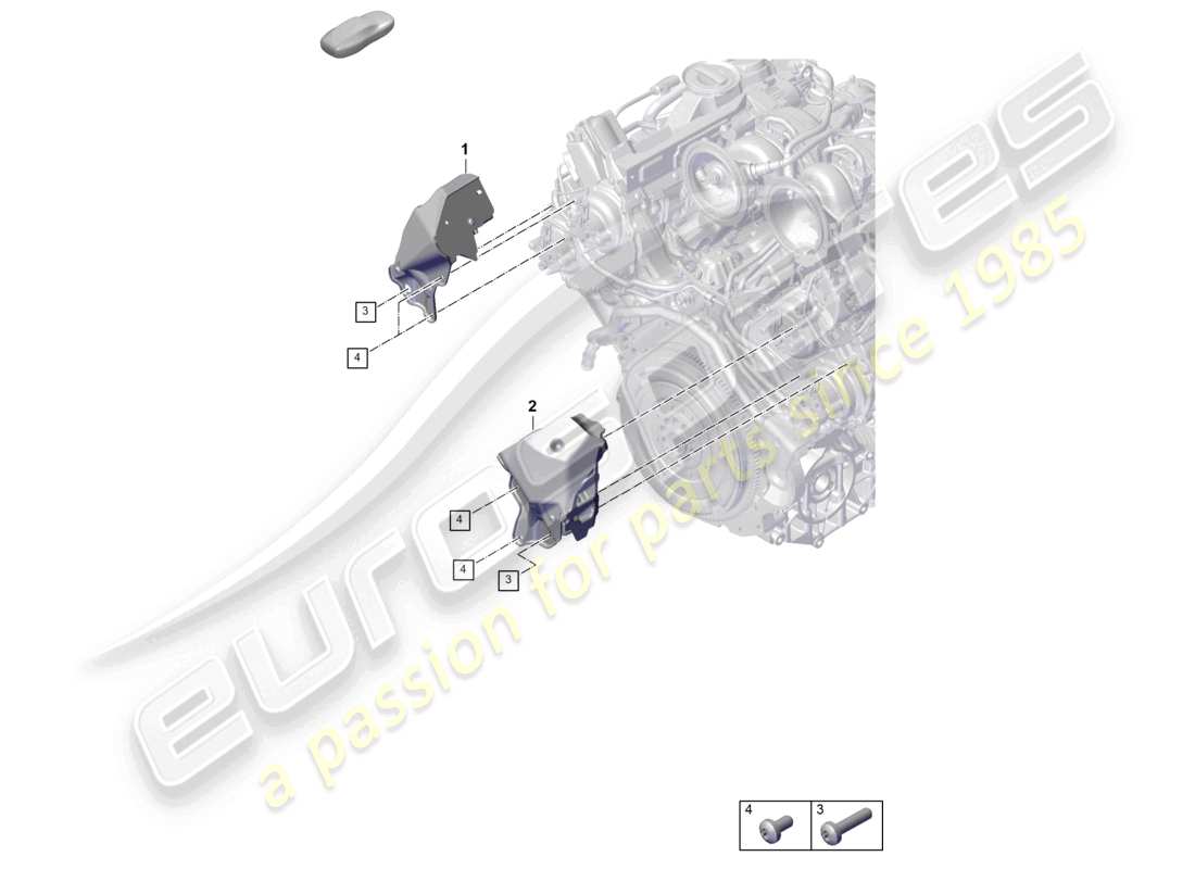 a part diagram from the porsche 2025 (panamera 976) parts catalogue