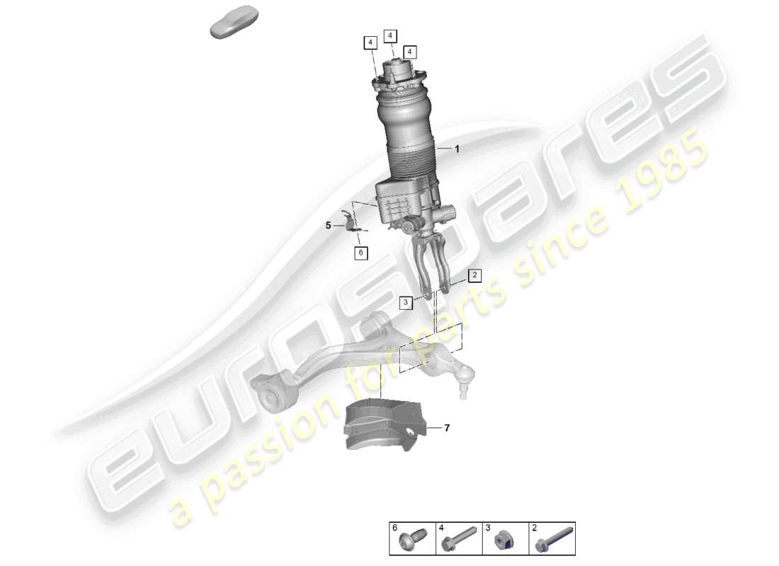 part diagram containing part number paf107037