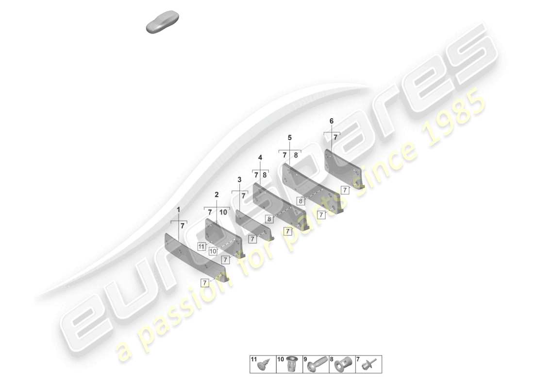 part diagram containing part number paf038549