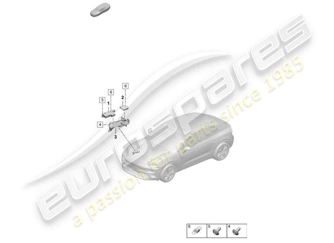VIEW PARTS DIAGRAMS FROM THE PORSCHE MACAN PARTS CATALOGUE a part diagram from the porsche macan parts catalogue