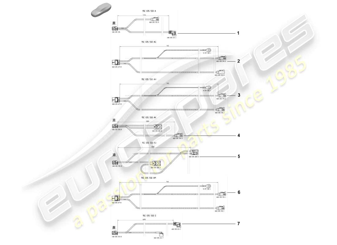 a part diagram from the porsche macan parts catalogue