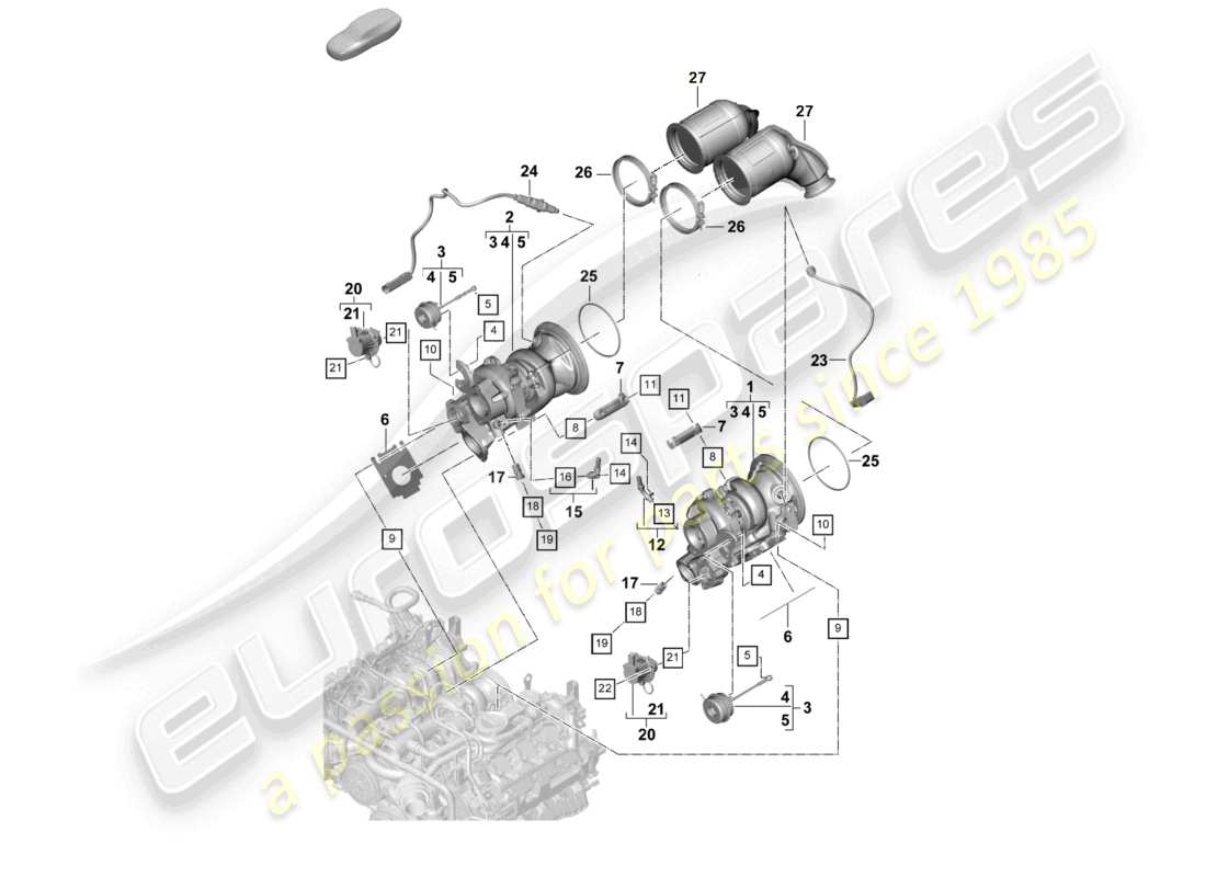 a part diagram from the porsche 2023 (panamera 971-2) parts catalogue