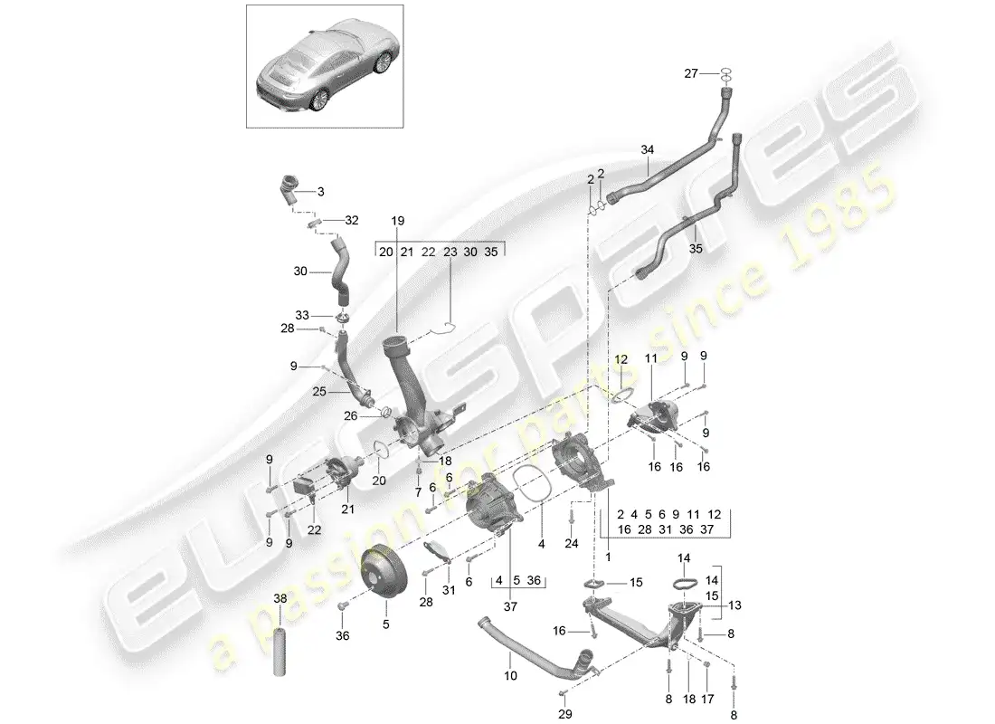 part diagram containing part number 90038501901