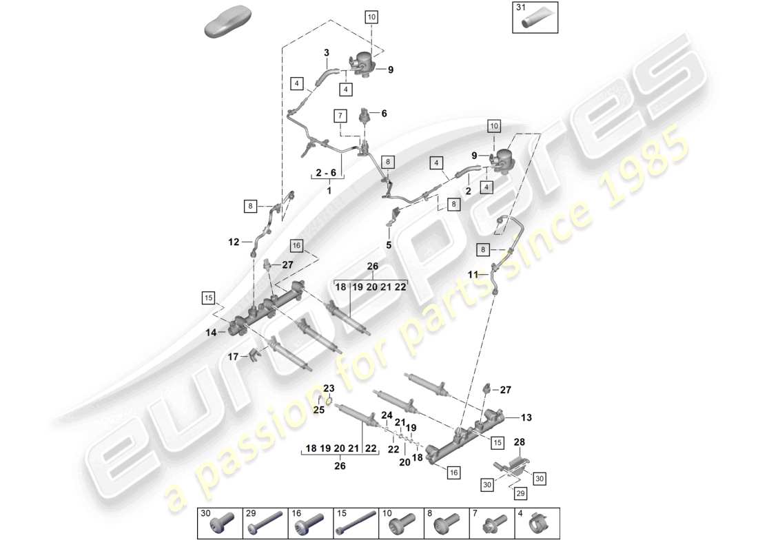 part diagram containing part number paf006121