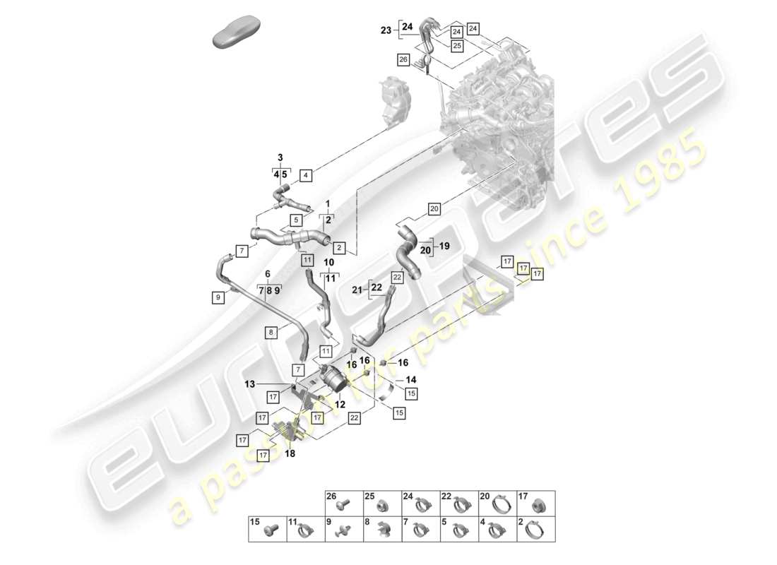 part diagram containing part number paf015082