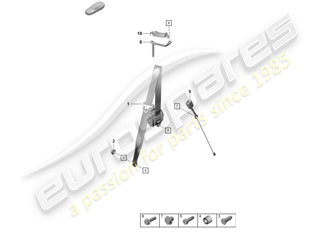 a part diagram from the porsche 2023 (718 cayman gt4) parts catalogue