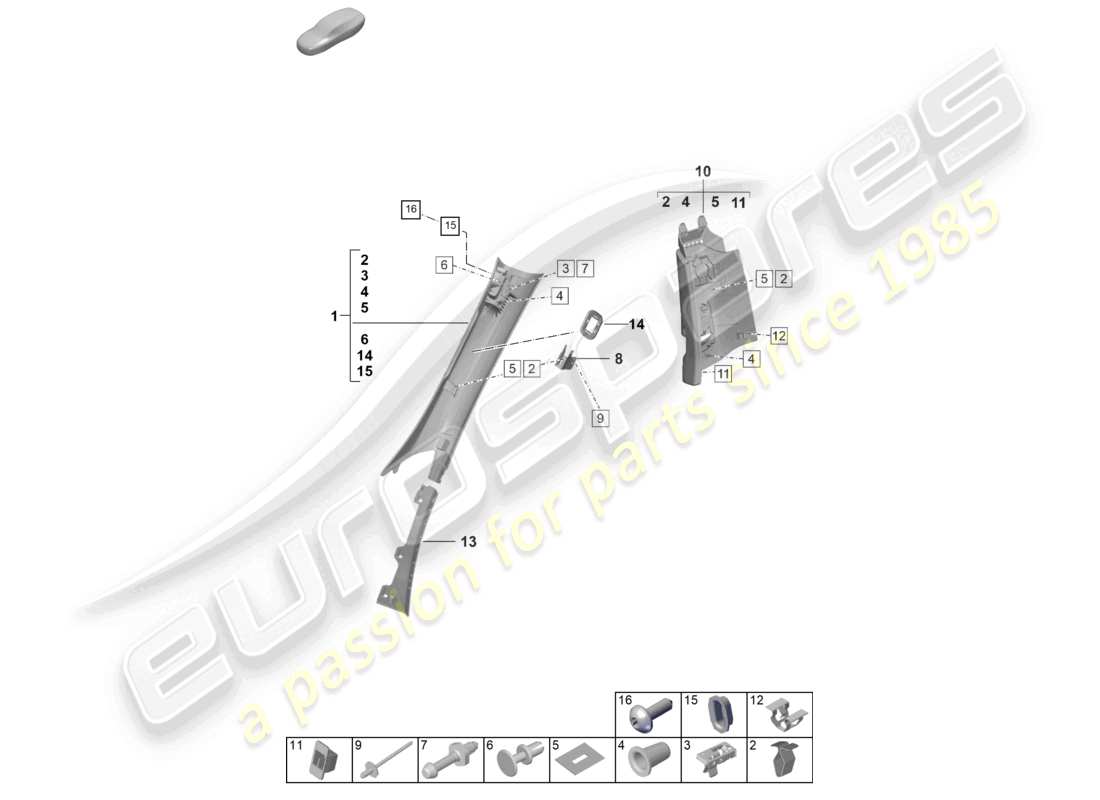part diagram containing part number 992867233h ol4