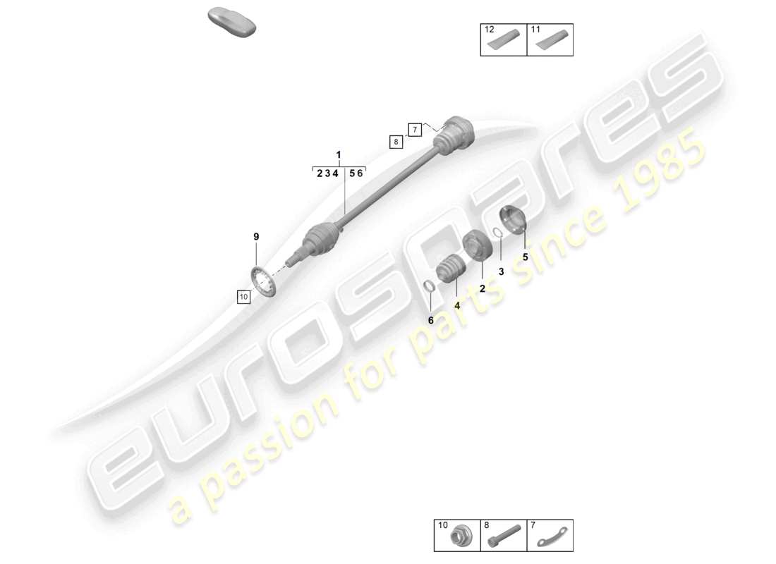 VIEW PARTS DIAGRAMS FROM THE PORSCHE 992 PARTS CATALOGUE a part diagram from the porsche 992 parts catalogue