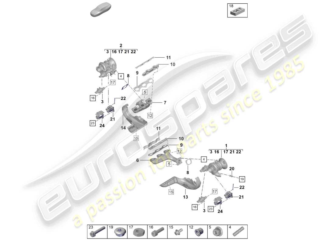 part diagram containing part number paf008300