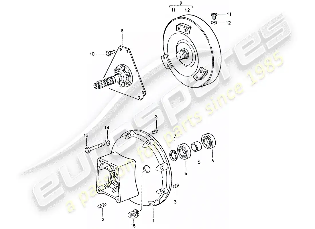 a part diagram from the porsche 1993 (928) parts catalogue