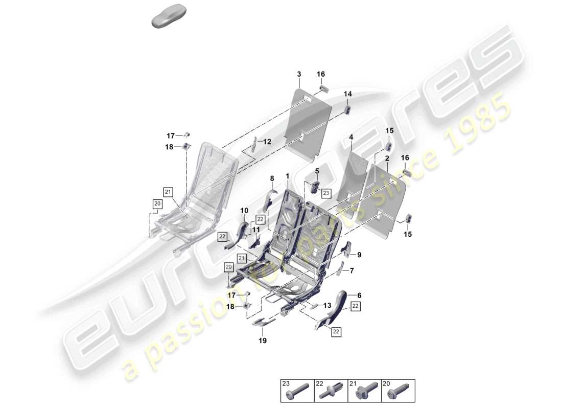 a part diagram from the porsche cayenne parts catalogue