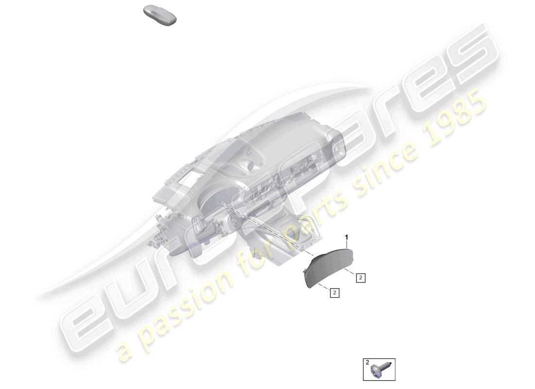a part diagram from the porsche cayenne parts catalogue