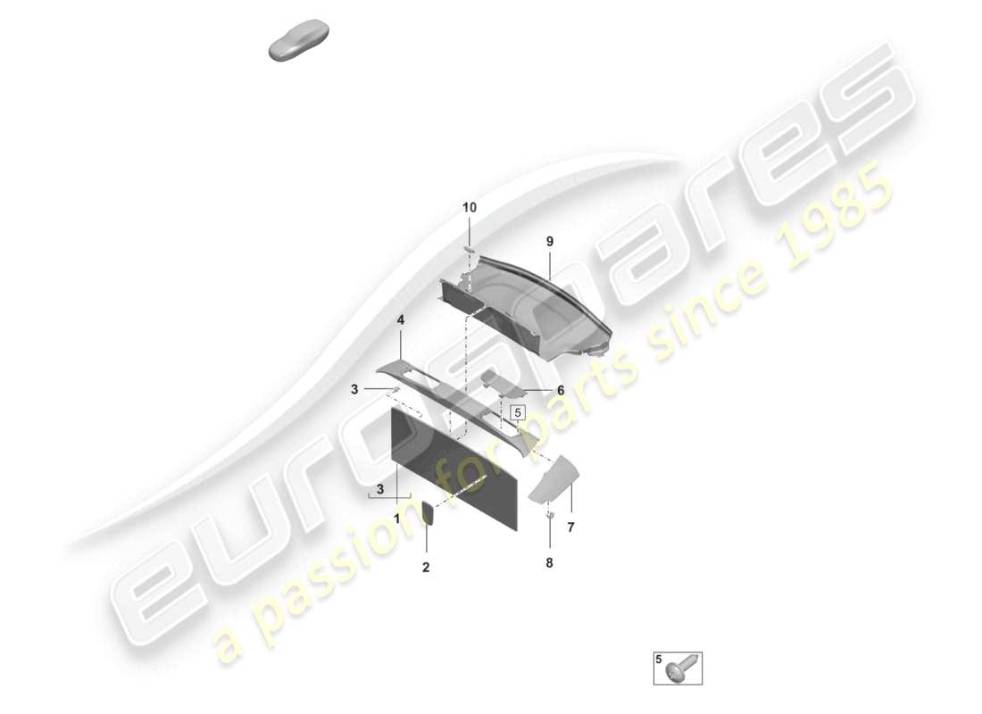 VIEW PARTS DIAGRAMS FROM THE PORSCHE 992 PARTS CATALOGUE a part diagram from the porsche 992 parts catalogue
