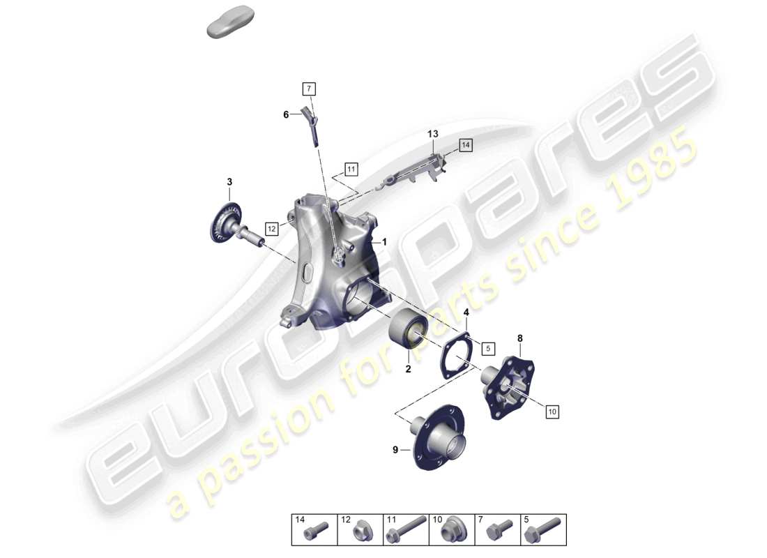 part diagram containing part number paf008742