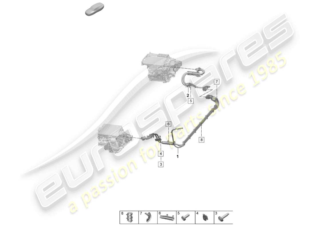 a part diagram from the porsche 2026 (macan-e) parts catalogue