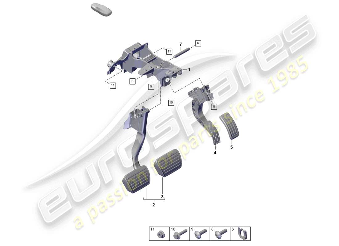 a part diagram from the porsche 2023 (cayenne e3 pa) parts catalogue