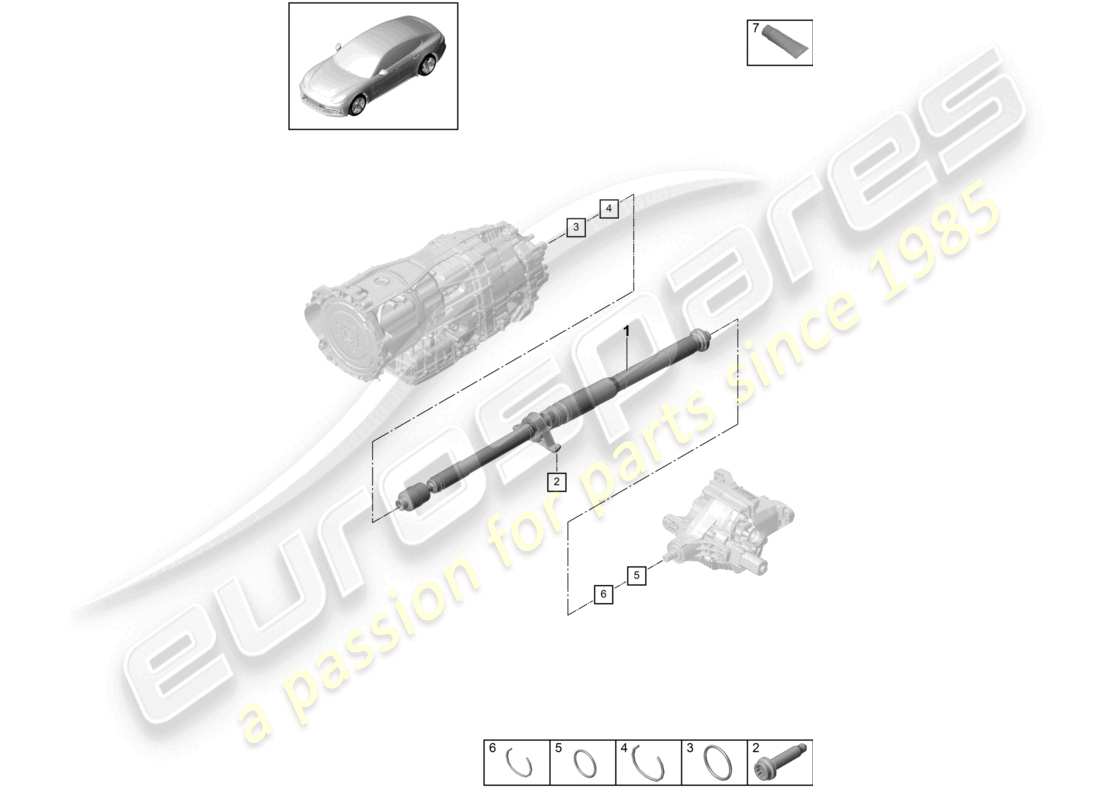 a part diagram from the porsche panamera parts catalogue