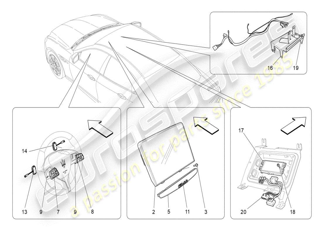 maserati ghibli (2019) it system part diagram