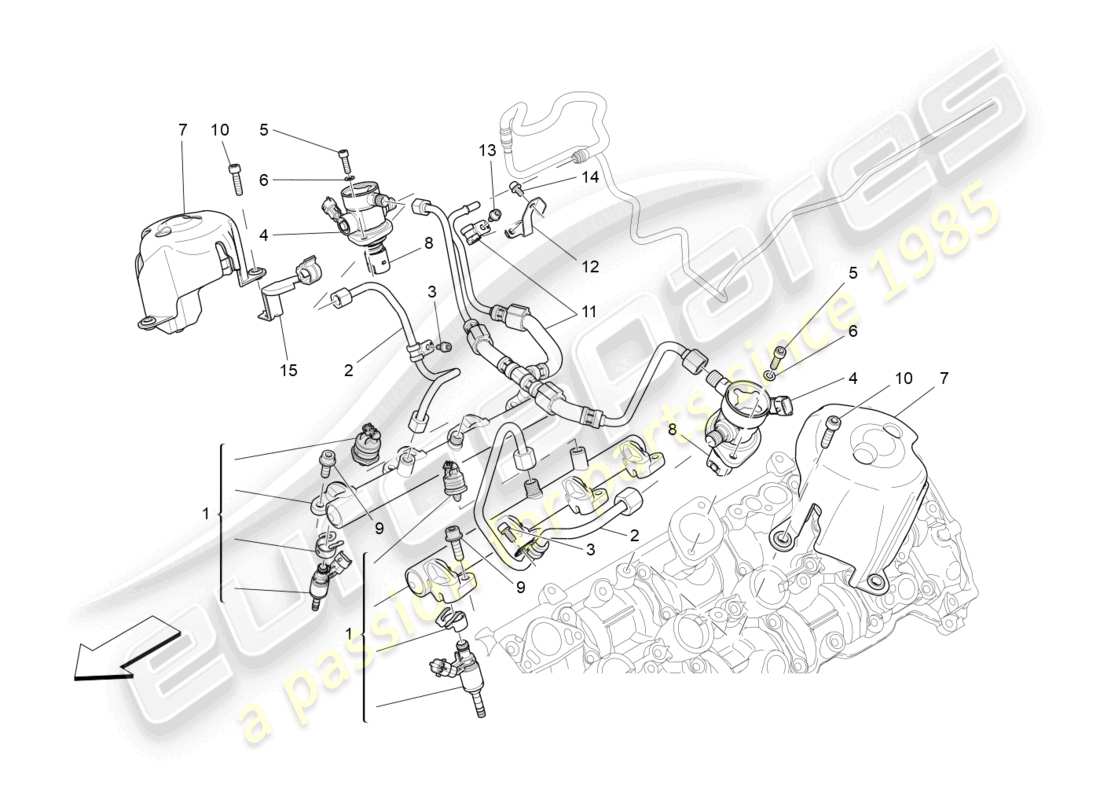 maserati levante trofeo (2020) fuel pumps and connection lines parts diagram
