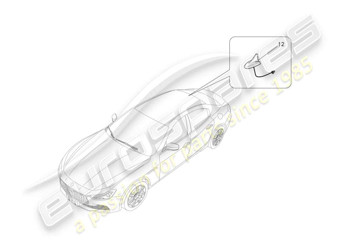 maserati ghibli (2018) reception and connection system part diagram