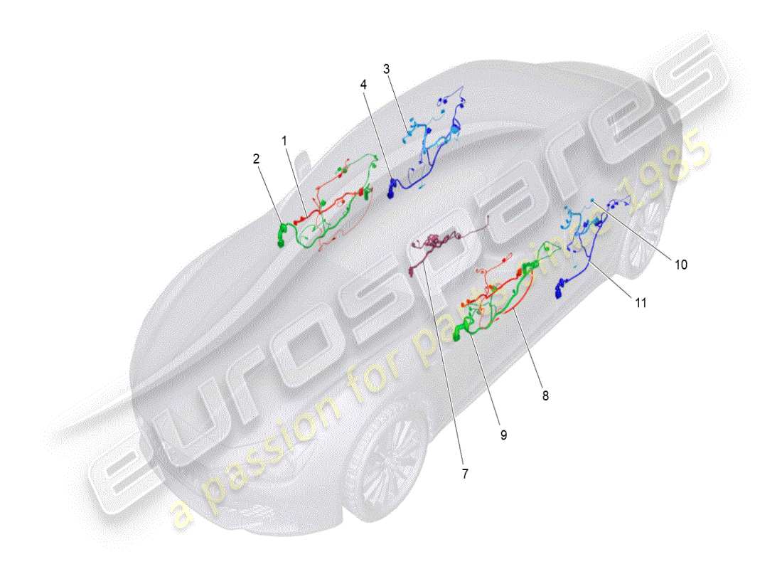 maserati ghibli (2019) main wiring part diagram