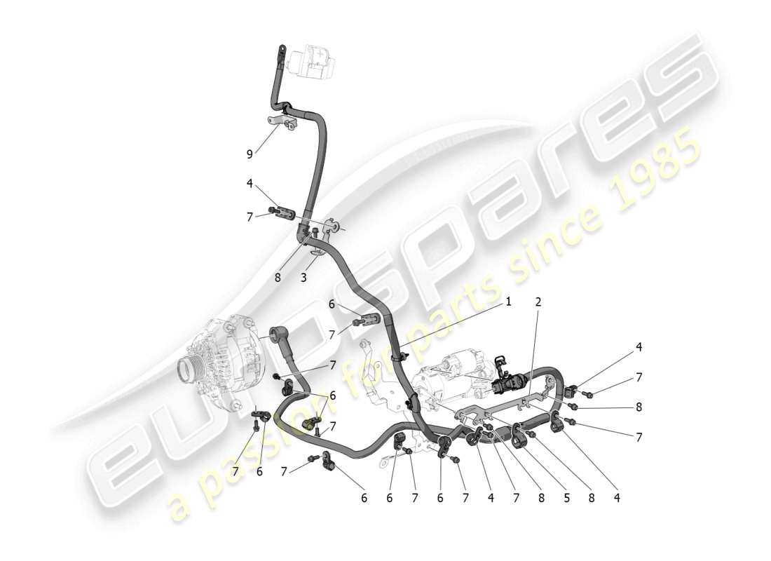 maserati mc20 (2022) main wiring part diagram