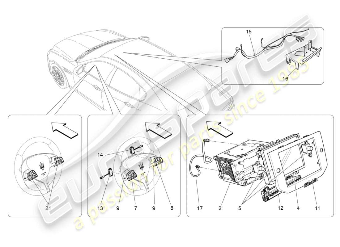 maserati ghibli (2015) it system part diagram