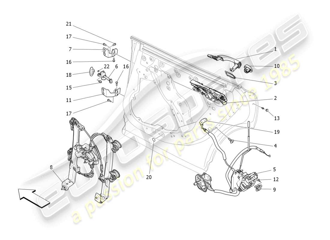 a part diagram from the Maserati Levante Trofeo (2020) parts catalogue