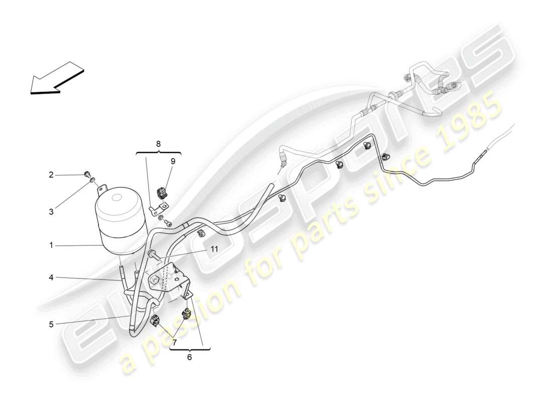 maserati levante modena (2022) additional air system part diagram