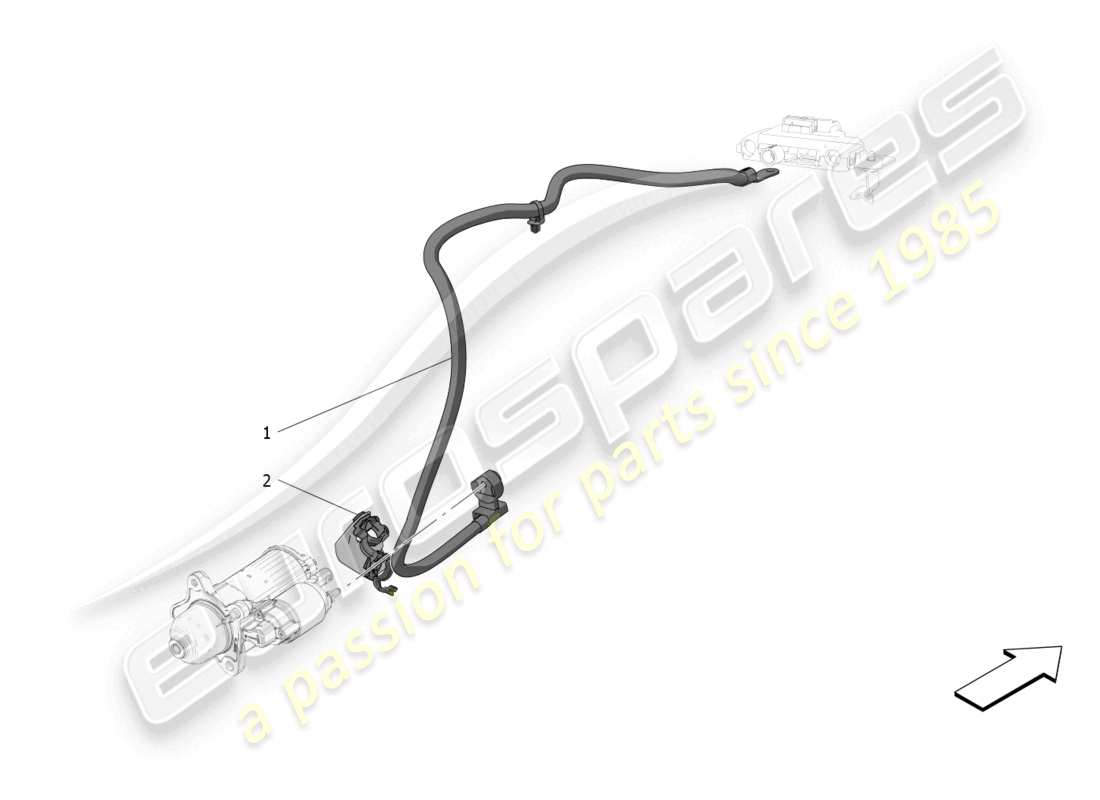 a part diagram from the maserati grecale parts catalogue