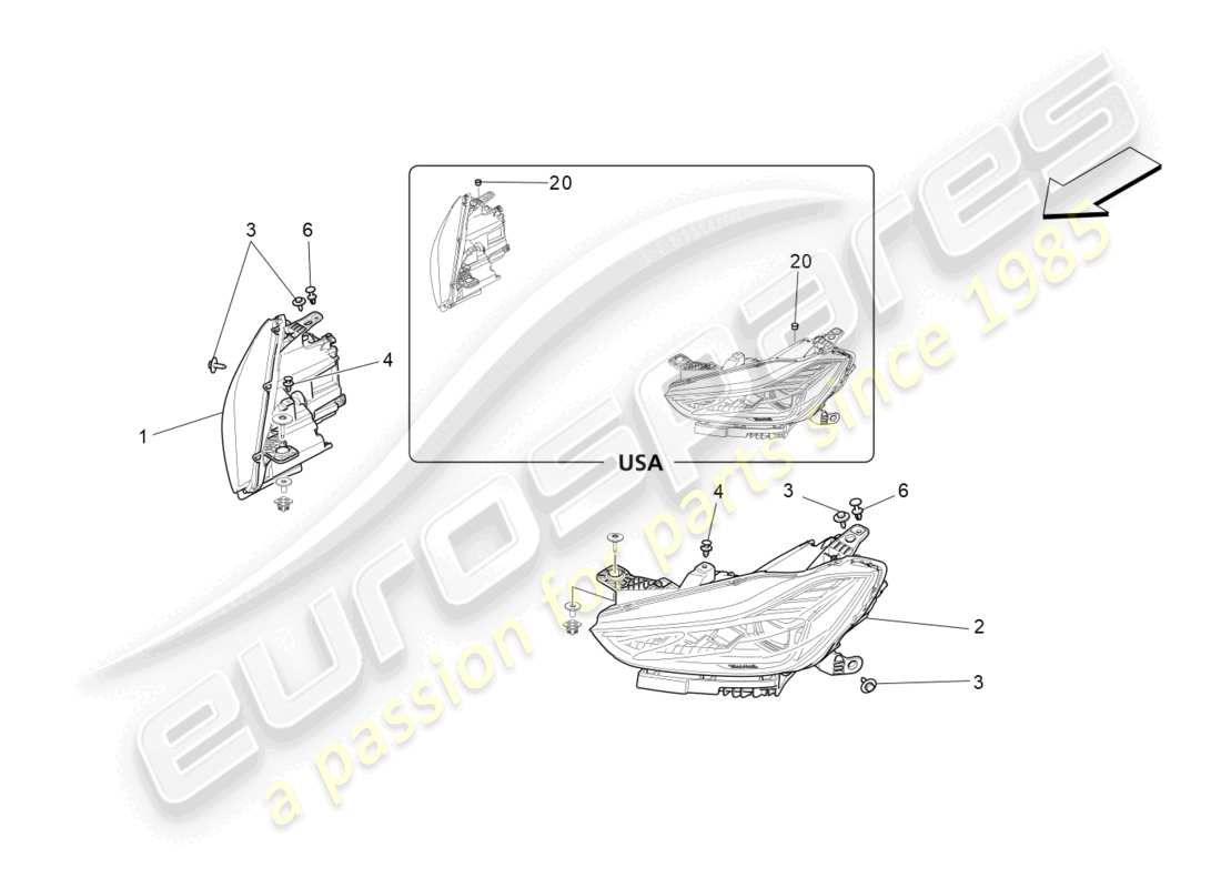 part diagram containing part number 670100984