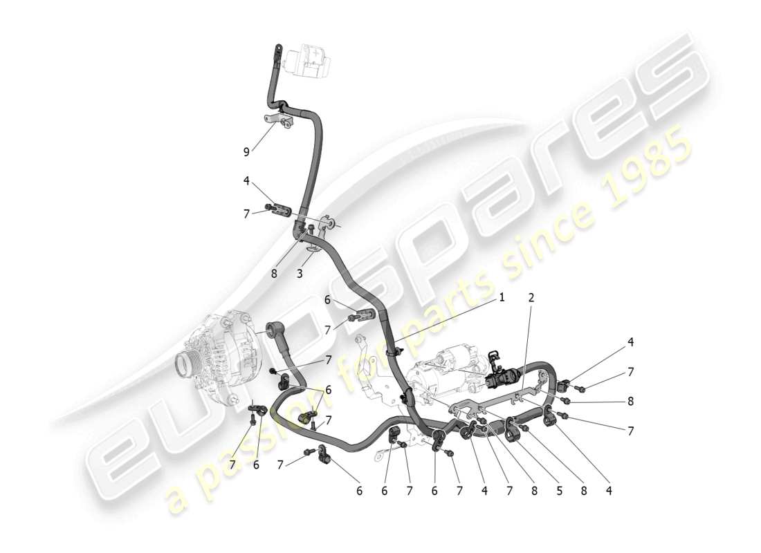a part diagram from the maserati mc20 parts catalogue