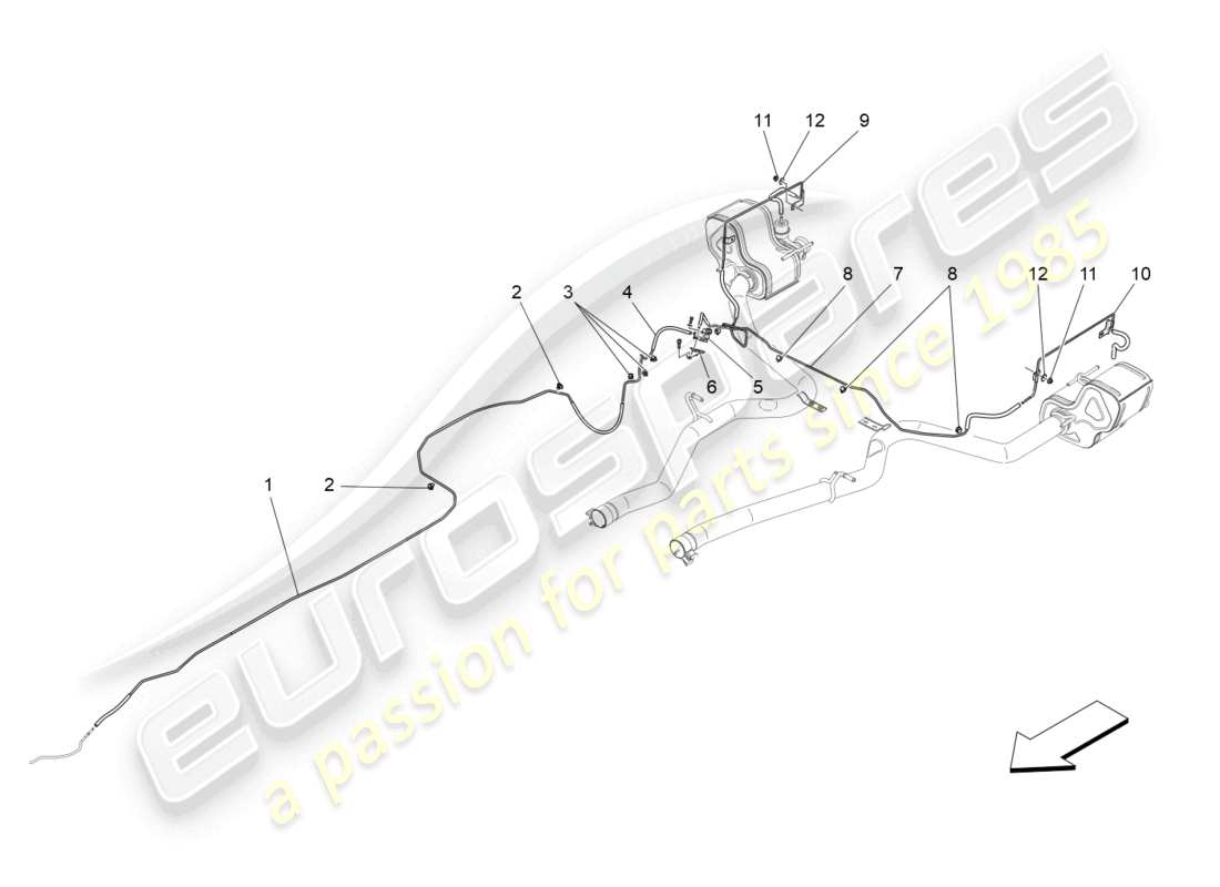 maserati levante modena (2022) additional air system part diagram