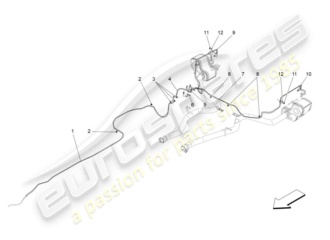 maserati levante trofeo (2020) additional air system parts diagram