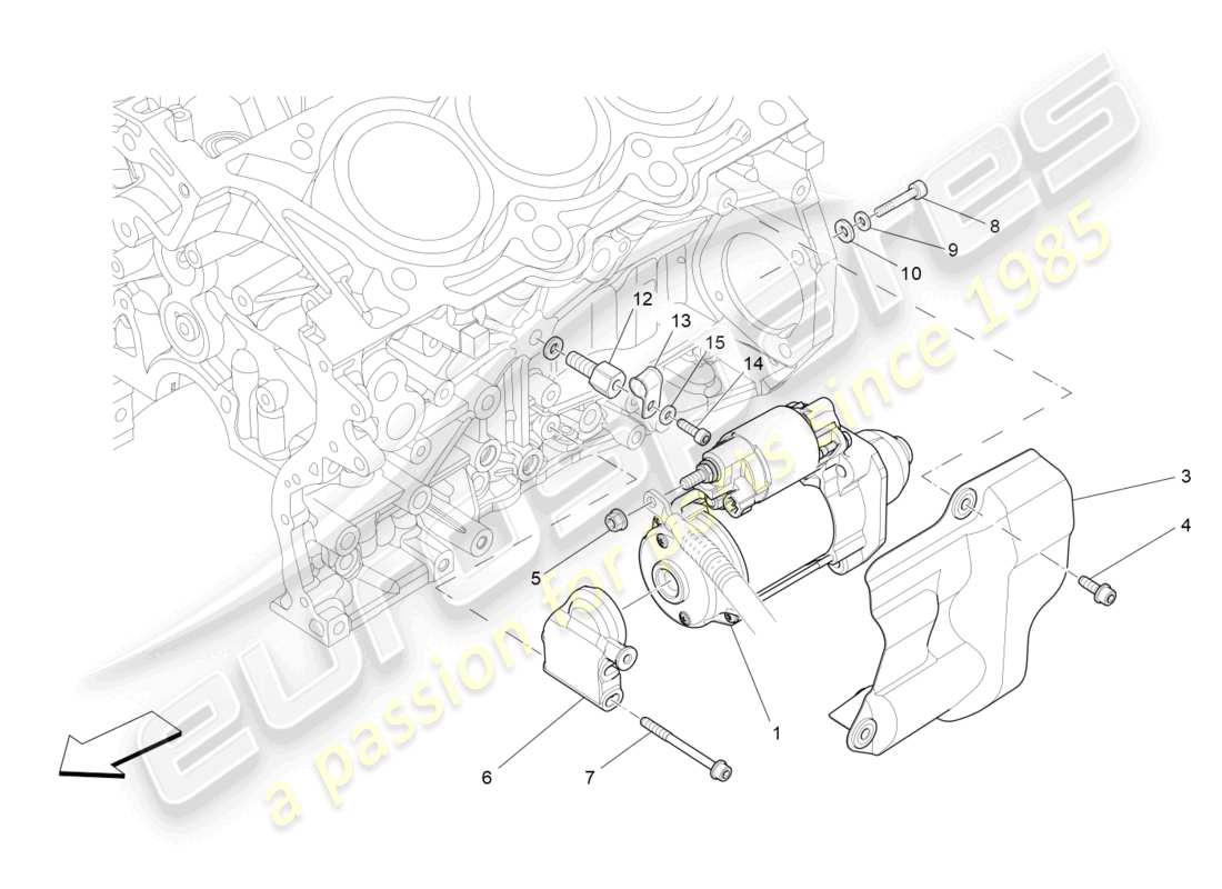 maserati ghibli (2018) electronic control: engine ignition part diagram