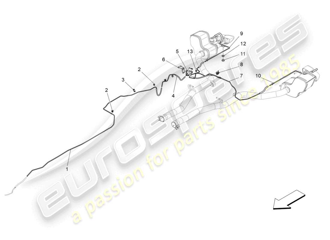 maserati ghibli (2018) additional air system part diagram