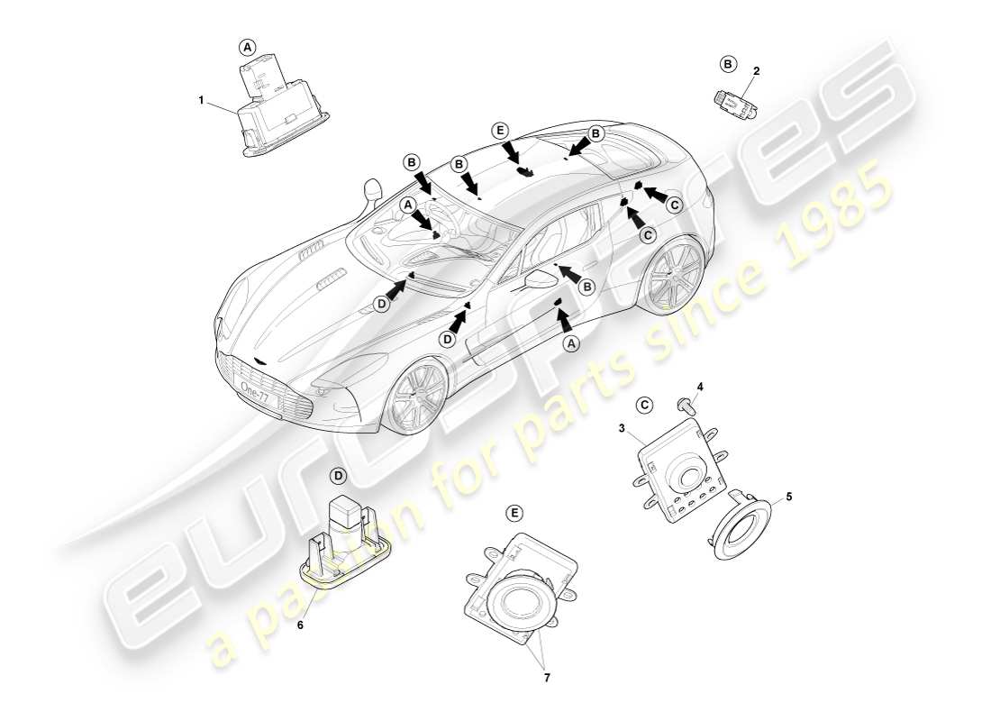 part diagram containing part number ay93-13d764-aa