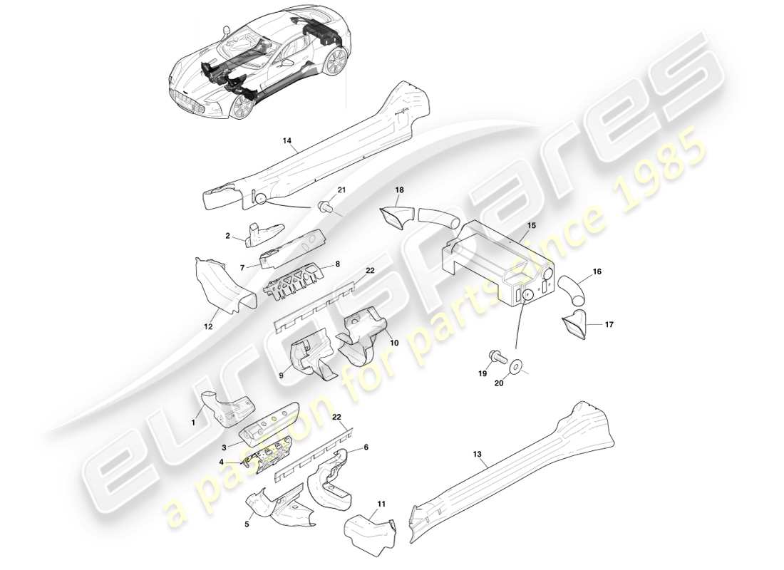 part diagram containing part number ay93-9a032-aa