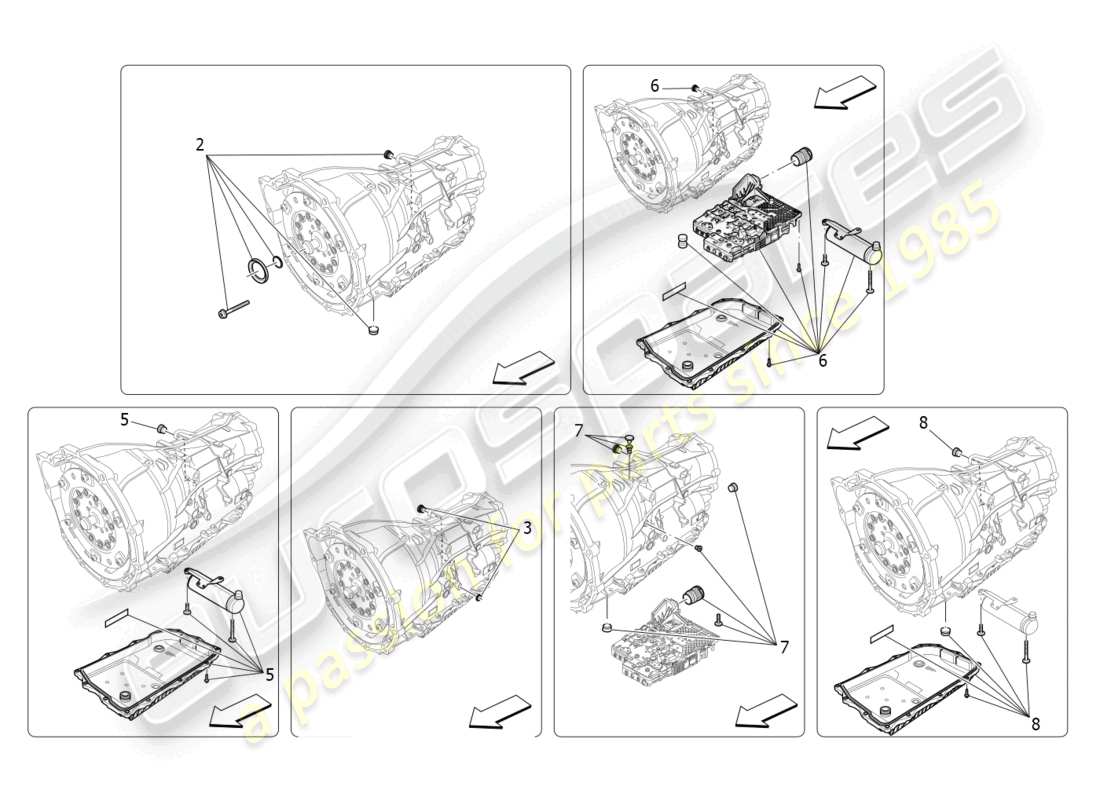 a part diagram from the maserati levante parts catalogue
